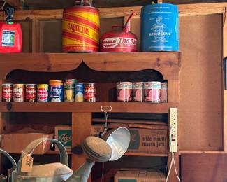 Vintage gas cans