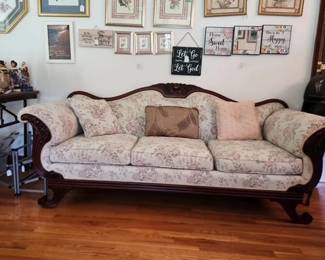 Antique Sofa and pictures