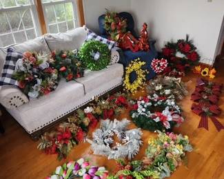 Beautiful seasonal wreaths