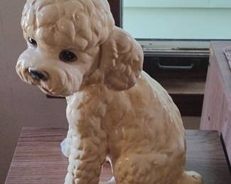 Vintage Ceramic Poodle Figurine