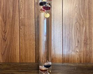 Galileo Thermometer with Gold Tags