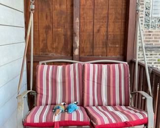 Vintage Metal Porch Swing