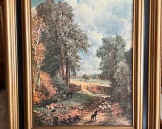 Vintage Framed Art Print: The Cornfield by John Constable