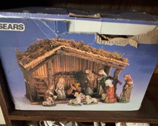 Vintage Sears 11-Piece Nativity Set (Model 97930)