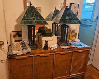 Stained Glass Lamp Set