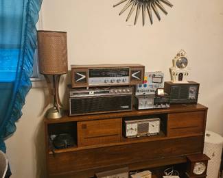 Bookcase Bed Vintage Radios