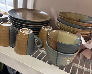 Sango earthen color dinnerware