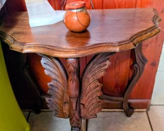 Carved side table