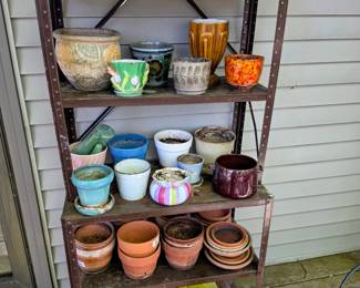 Variety of flower pots