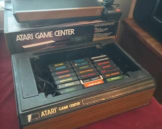 Atari 2600 with games