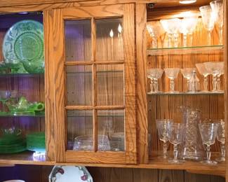 Uranium glass and Austrian crystal