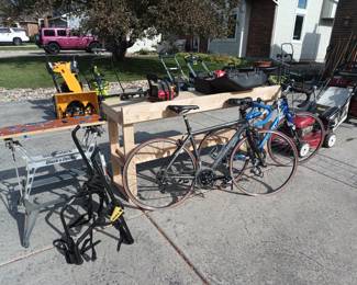 Bikes and workbench