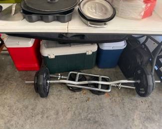weights and coolers