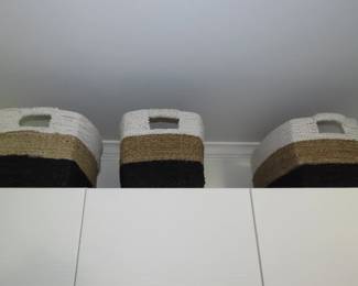 Storage baskets.