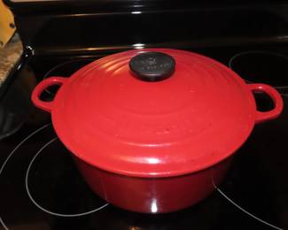 Le Crueset cookware.