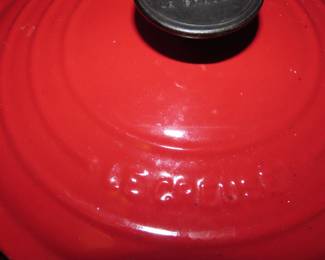 Le Crueset cookware.