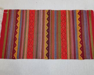 South Western style, hand woven rug.