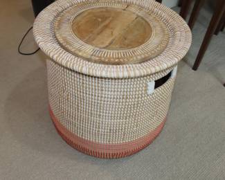 End table/storage basket.