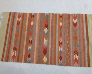 South Western style, hand woven rug.