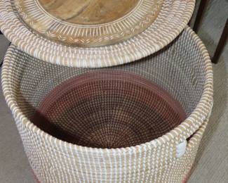 End table/storage basket.