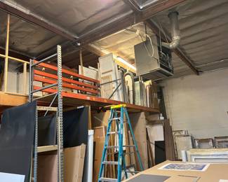 Metal warehouse rack