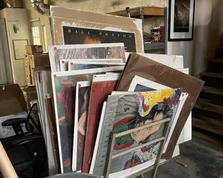 Unframed art