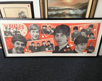 Original 1964 Beatles framed poster
