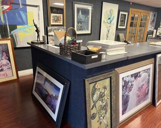 Tons of framed artwork