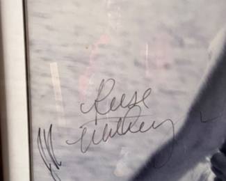Reese Witherspoon and Joaquin Phoenix autographed framed poster