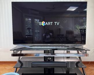 65" Samsung Smart TV, LG Sound Bar