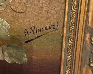 Signed A. Vincenzi
