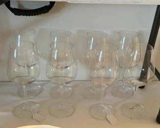 2 sets of 4 Riedel glasses