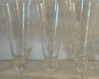Set of 6 Princess House Pilsner Glasses