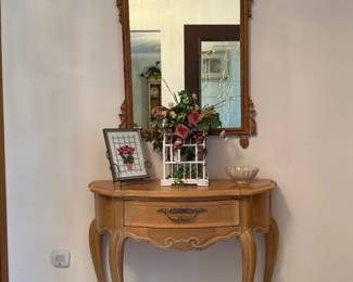 French Provincial Half Moon Table