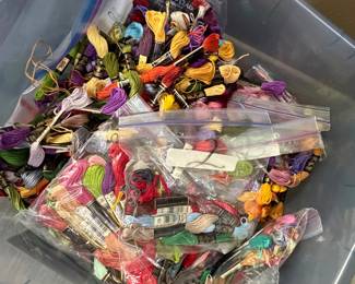Brand new embroidery threads