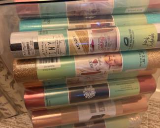 Rolls of brand new vinyl's