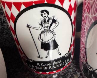 A clean house is a sign of a wasted life Coffee mug!