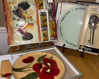 New in box Kitchen Entertaining Serving Sets