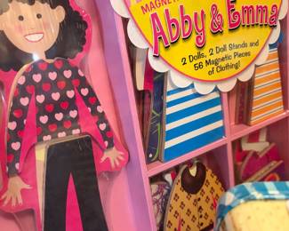 Melissa & Doug Wooden Dress Up Dolls new in box
