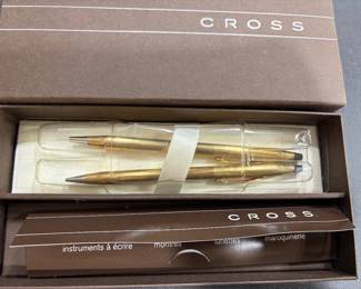 10Kt Vintage Cross Pen and Pencil Set