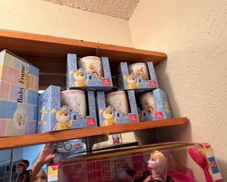 Baby Gund Frames, and bear drinking cups New in boxes