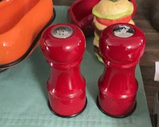Red Salt & Pepper Shakers