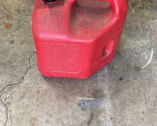 Red Plastic Gas Can 2.5 gal