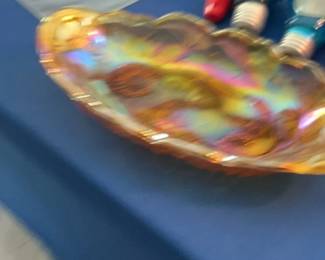 Carnival Glass Iridescent Bowl