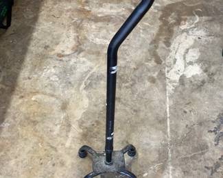 Black Quad Cane with Foam Handle