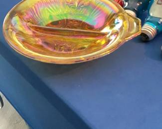 Carnival Iridescent Divided Dish