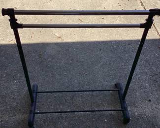 Double Bar Freestanding Towel Rack