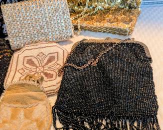 Vintage beaded purses and pouches