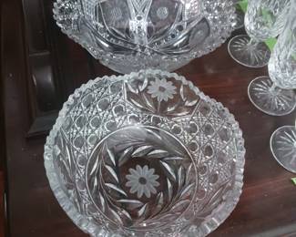 American Brillant Period Glass