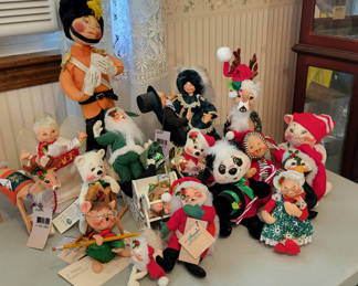 Lot 63: Vintage Annalee Christmas and Holiday Figures